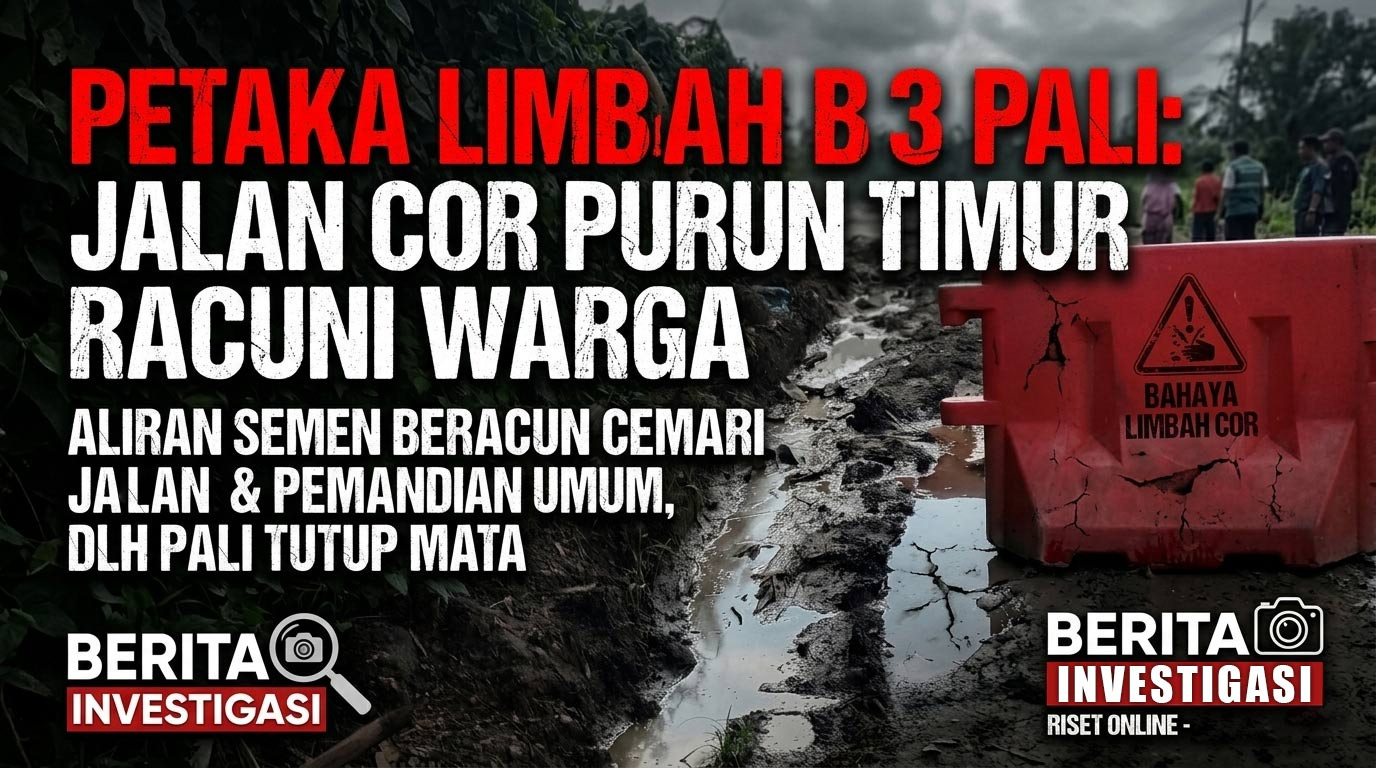 Petaka Jalan Cor Purun Timur: Limbah B3 Semen Cemari Pemandian Umum Warga
