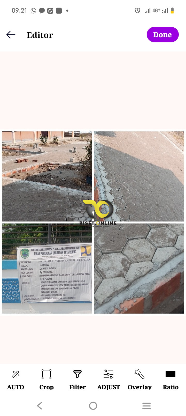 DUGAAN PROYEK ASAL JADI